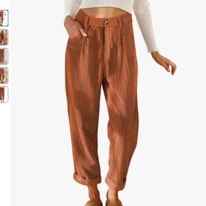 Rust Corduroy Pants – Size Small